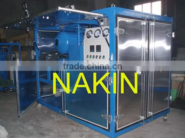 High Quality Nakin ZYD Double Stages Vacuum Lubricating Oil Purifier / Oil treated machine