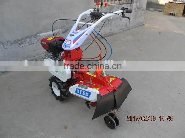 Multi-functional manual start gasoline power rotary tiller of farm equipment
