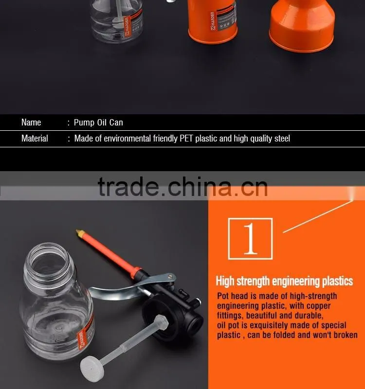Environmental-friendly PET olier oil can Flexible metal spout oil can