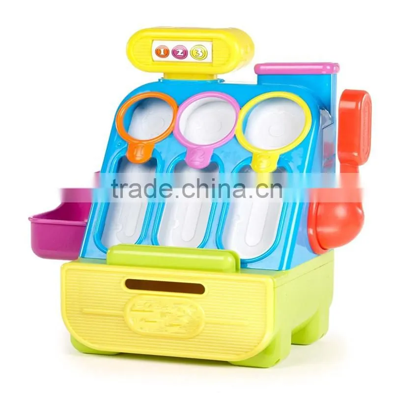 2016 new cheap plastic cash register toy for kids