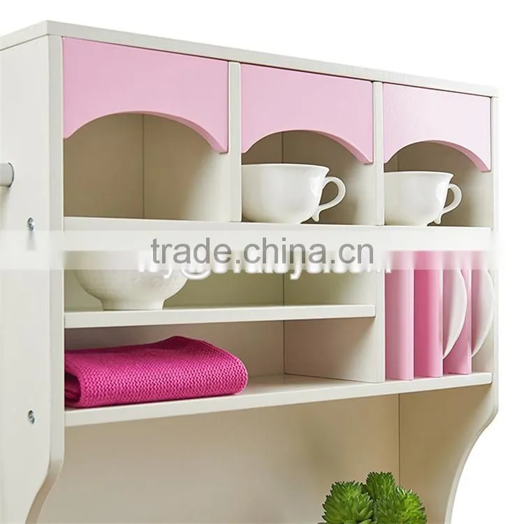 New design educational toys wooden children role play kitchen with accessories W10C280