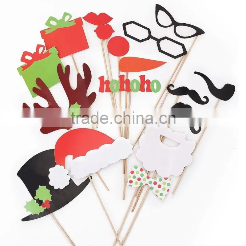 Newest DIY 58pcs Photo Props Wedding Christmas Decoration Photo Booth Props Fun Party Favor