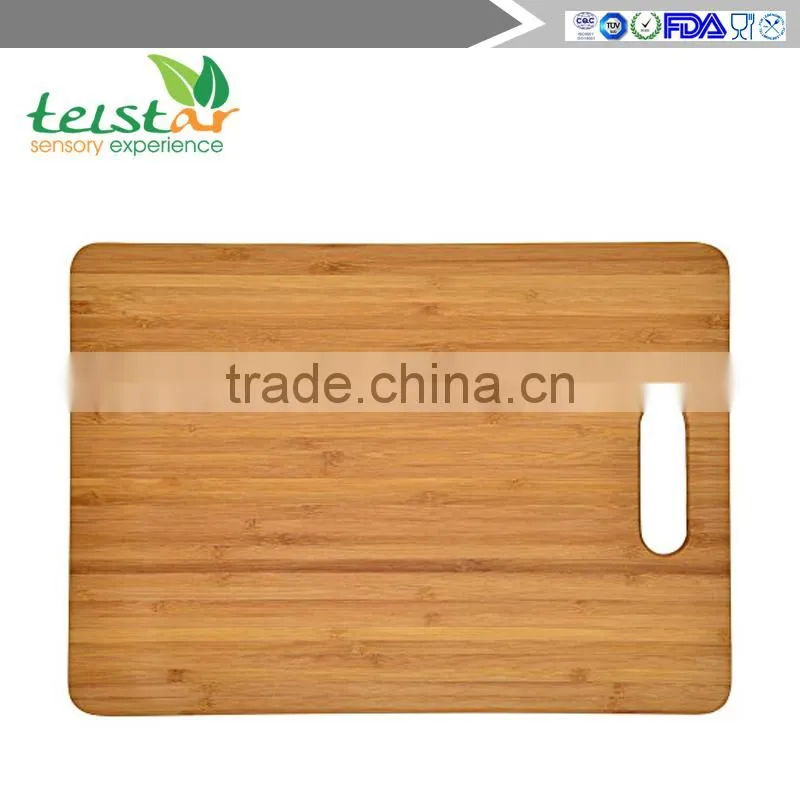Blue Donuts Premium 5 piece Bamboo cutting board set - Strong, Durable, No knife dull and Eco friendly