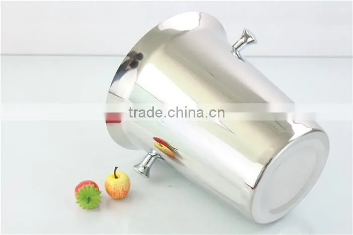 2.0L/3L Stainless Steel creative stainless steel ice beer bucket