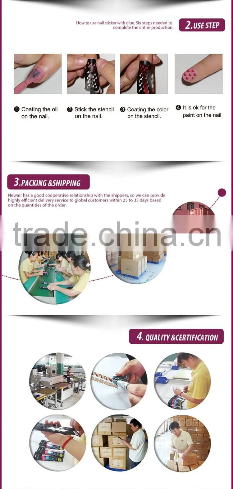 Promotional Price Nail Art Tools Nail Art Template Wholesale