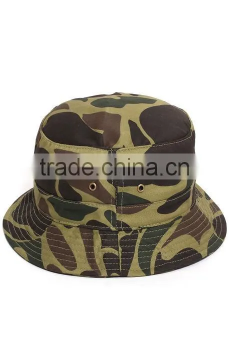 Men fashion blank custom camoflague bucket hat