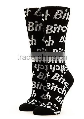 Man tube winter custom thick knit sock
