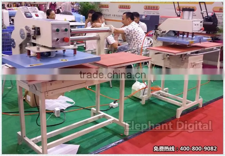 4 station Rotary worktable semi-automatic t-shirt heat press machine