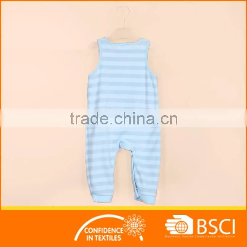 Interlock sleeveless Baby smocked romper