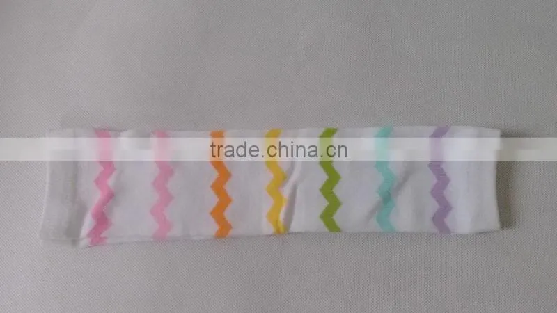 colors of the rainbow striped warm boot cuffs