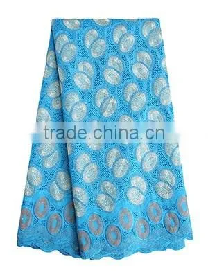 Wholesales swiss lace fabric new lace design for ladies suit