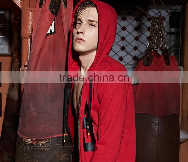 fashion supreme quality cotton/polyester custom tribal print gym hoodie