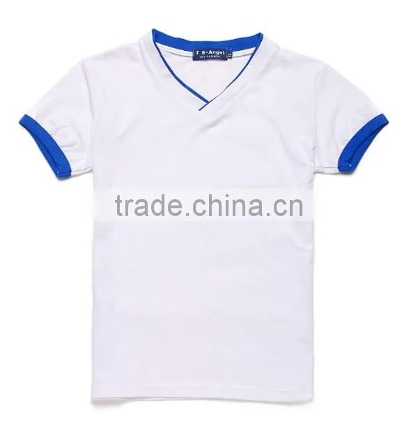 Mens slim fit V Shaped Neck T-Shirts blank Tee Shirt