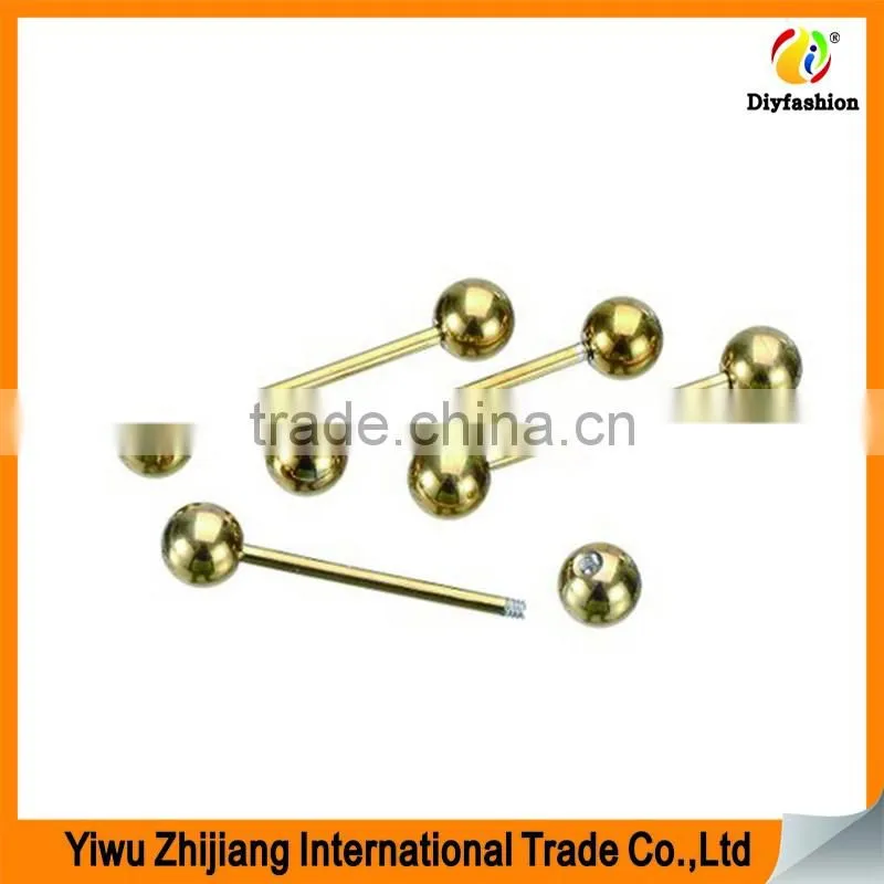 Stainless Steel Rainbow Color Tongue Rings Wholesale Body Jewelry Manufacture Supplier