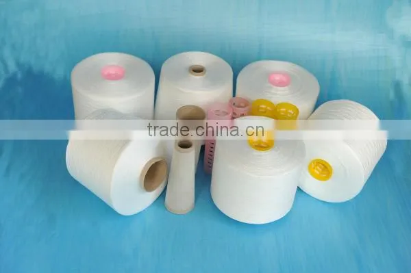 cheap polyester ring twist raw yarn with high strength