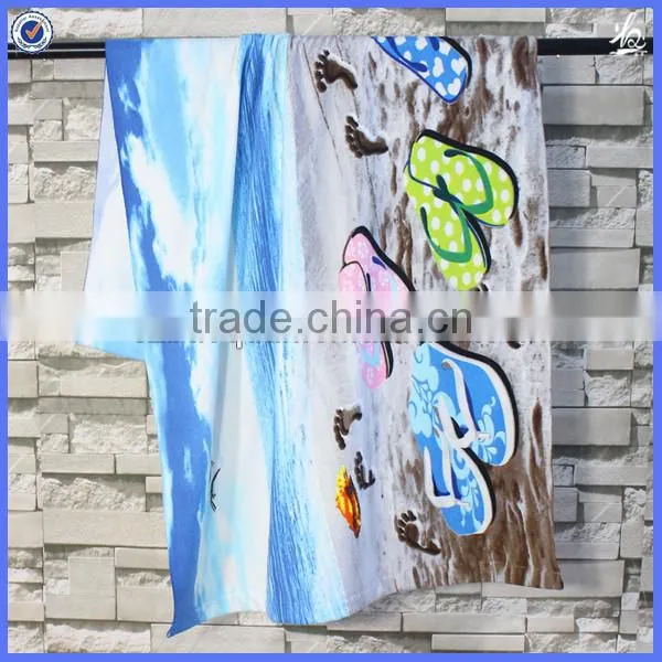 custom microfiber towel beach printing / digital printing beach towel