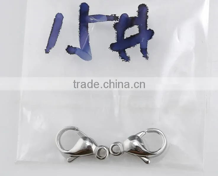 316L Stainless Steel Lobster Claw Clasp, DIY Chain Jewelry Findings Accessories