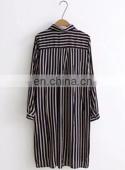 Latest stripe shirt designs for women