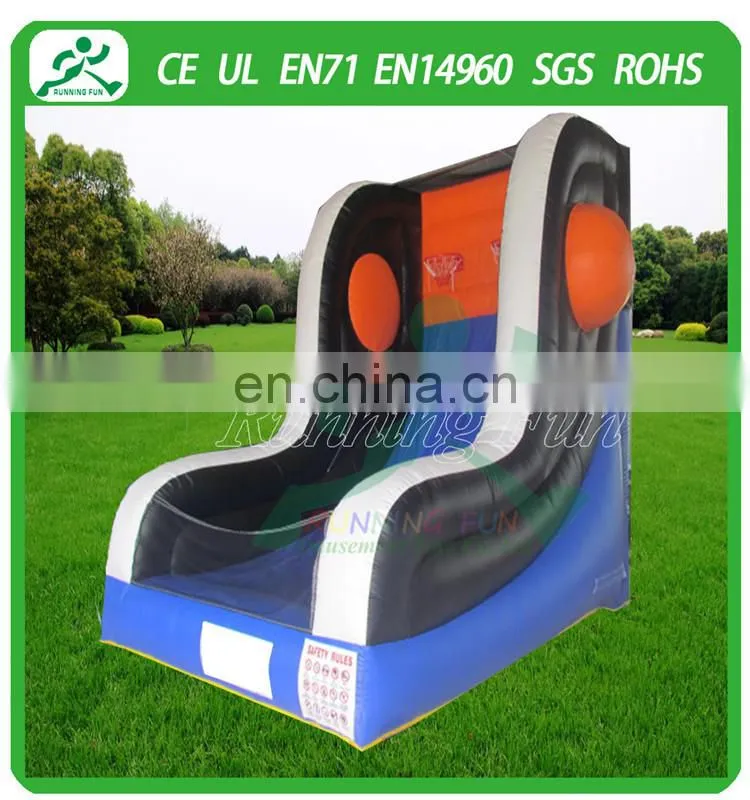 Colourful Inflatable Basketball Hoop, Shoot Game For Sale