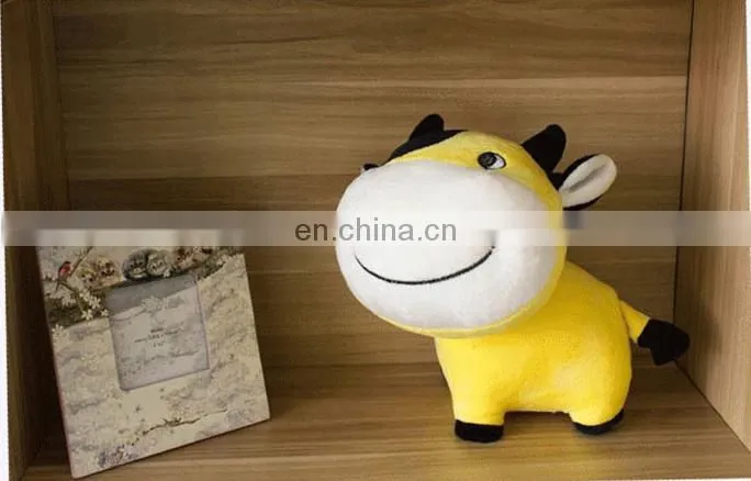 Cheap Custom cute cow small plush toy for gift