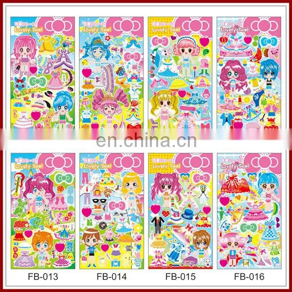 Halloween self-adhesive foam stciker kids room decoration 3d stickers