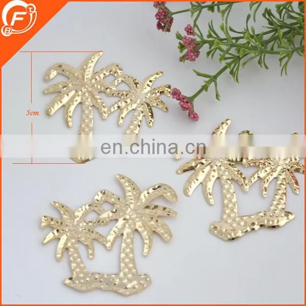 fashion gold color garment ornament accessories metal trims for wholesale