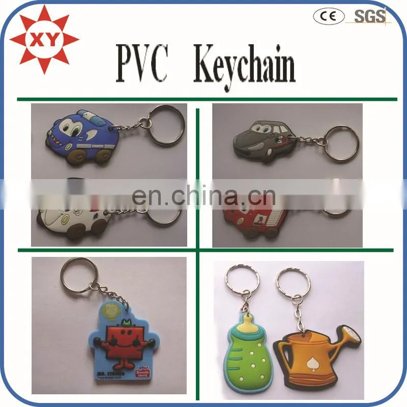 New design promotion gift cute expression soft pvc keychain