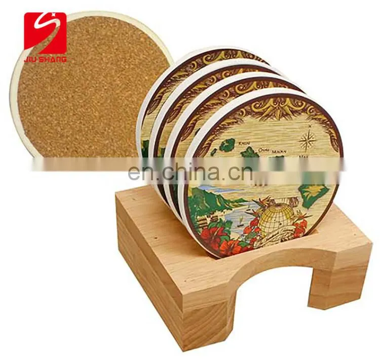 Simple Porcelain Embossed White insulation Mat bulk Coasters
