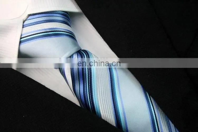 Factory Prices promotional logo printing fashion stripe polyester tie