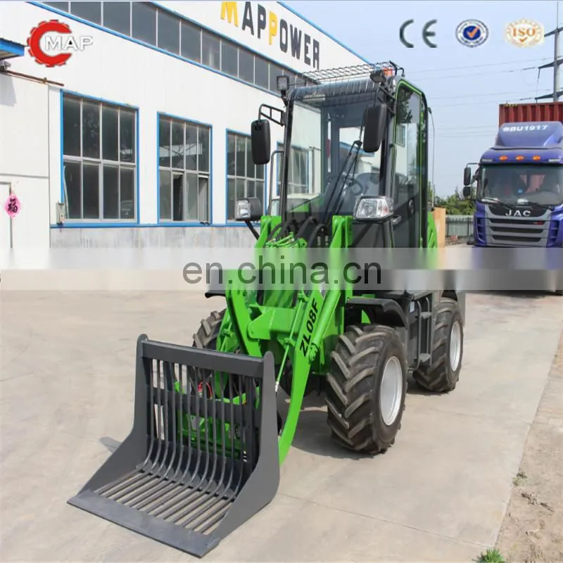Zl08 Diesel Mini CE 0.8T front wheel loader with quick coupler