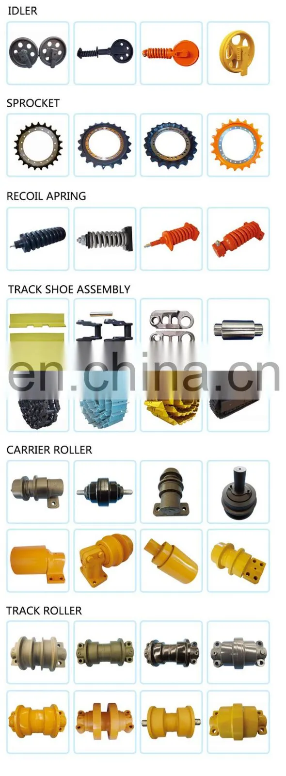 bulldozer/Dozer chassis spare parts D6G sprocket segment group