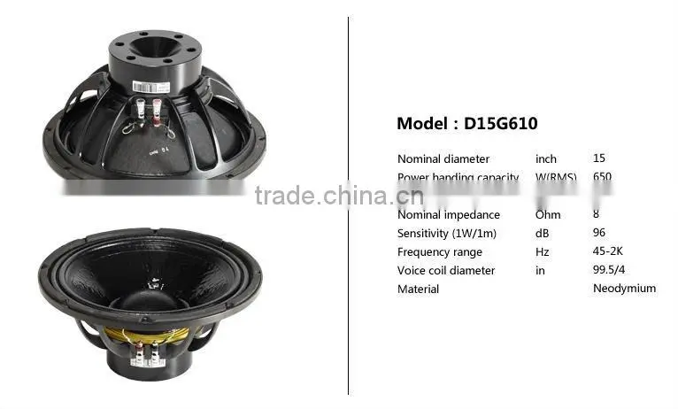 RW115TT+ single 15" subwoofer speaker