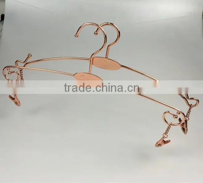 multifuntional metal hanger lingerie display hanger for underwear