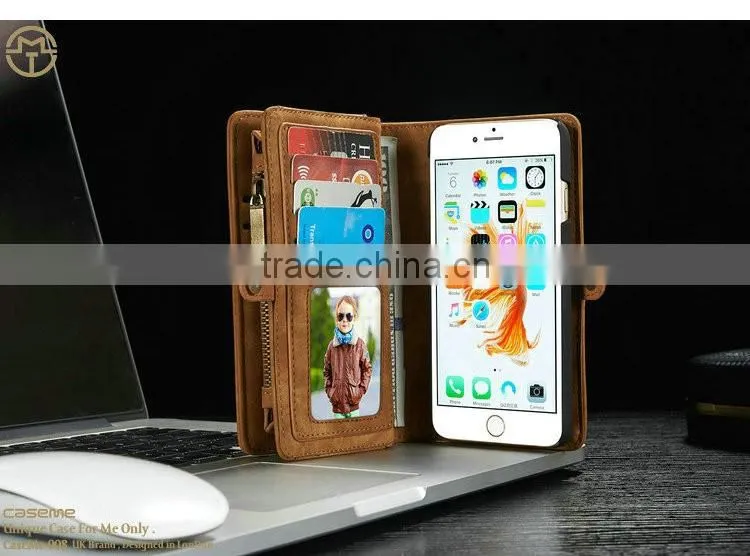iCase manufacturer wholesale custom design wallet leather cell phone case for iphone 6s plus