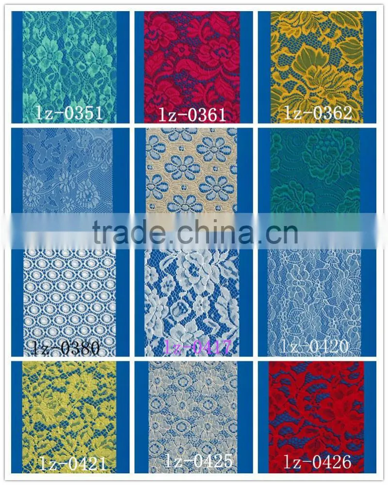 Voile Bridal lace Wild Chrysanthemum bridal saree border lace LZ-0112