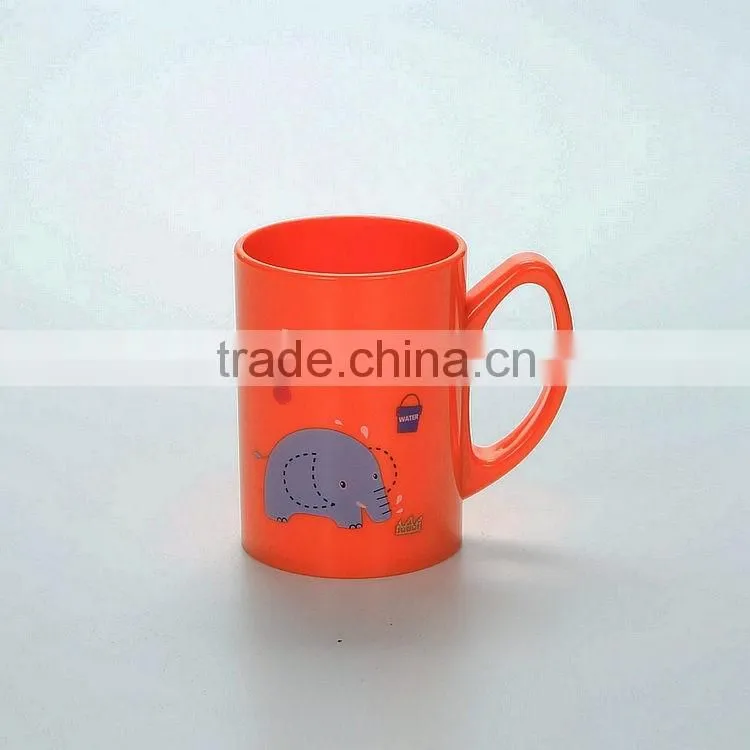Reusable Cartoon Plastic Cups --Orange