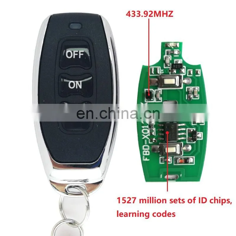 433MHZ 3-key EV1527 learning code wireless RF remote control Learning code ev1527 remote control
