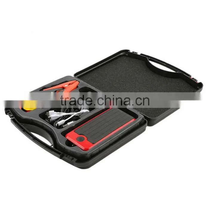 Dual usb port power bank car Jump Start car battery pack with LED