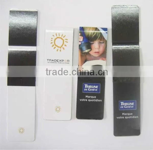 Custom promotional magnetic bookmark,folding bookmark