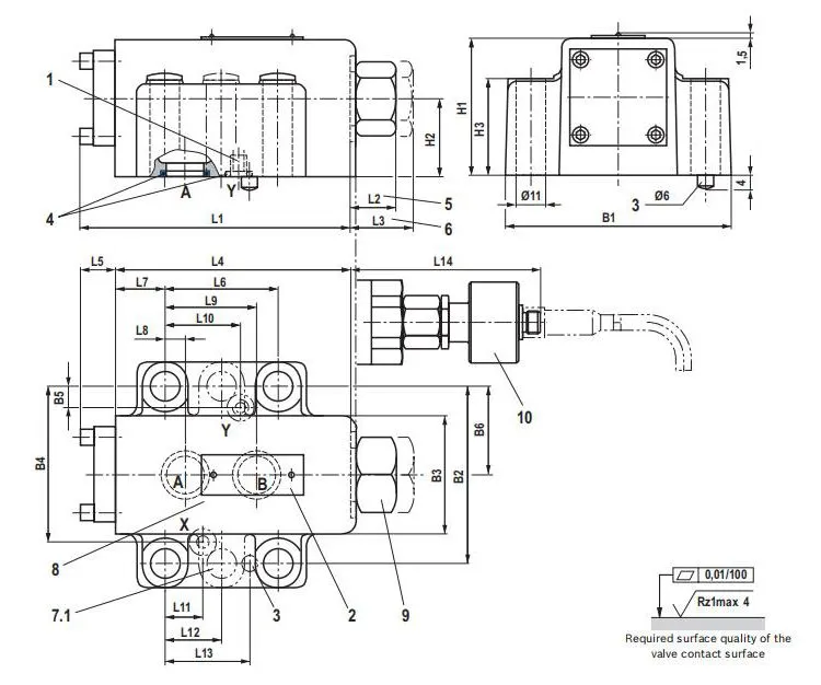 Rexroth R900587560 SL30PA1-4X Hydraulic pilot Operated Check Valves