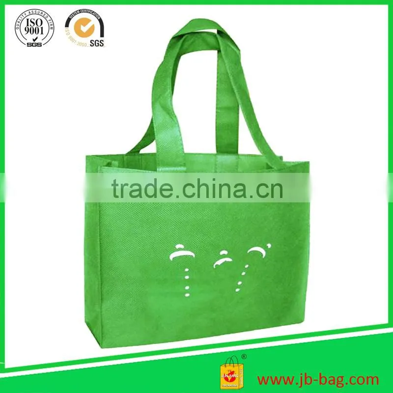 Cool Green Color Non Woven Printed Shopping Bag Promotional Non-woven Shopping Bags