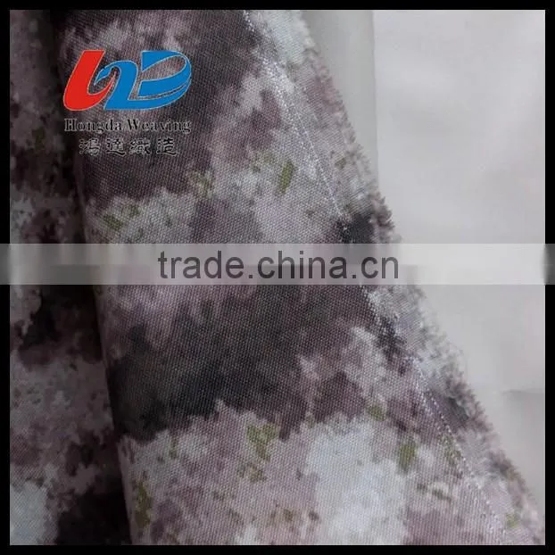 100% Polyester Oxford Camo Fabric Waterproof Printed Polyester Fabric With PU/PVC Coating