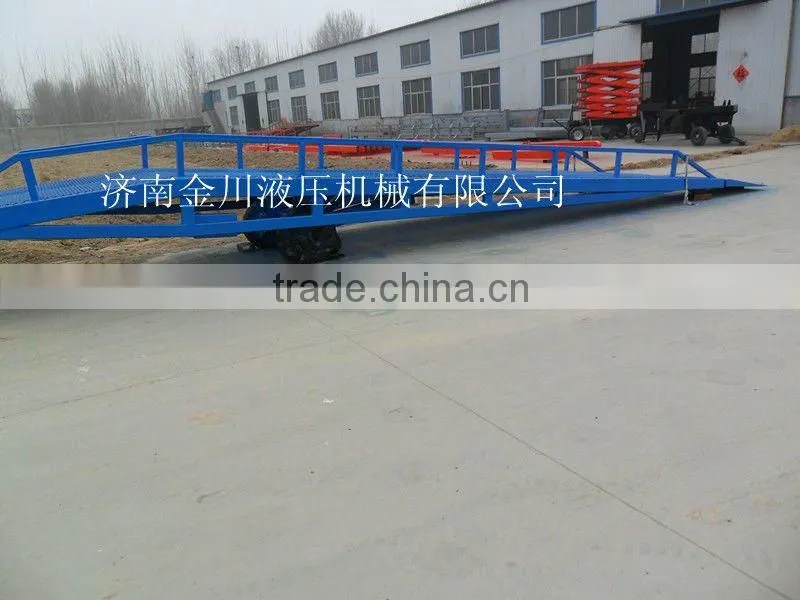 8T Hydraulic forklift ramp, truck loading ramps for trailers