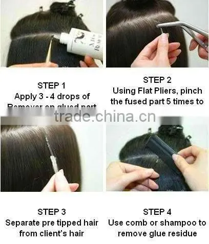 Brazilian Hair Extension, U Tip Prebonded Hair Extension