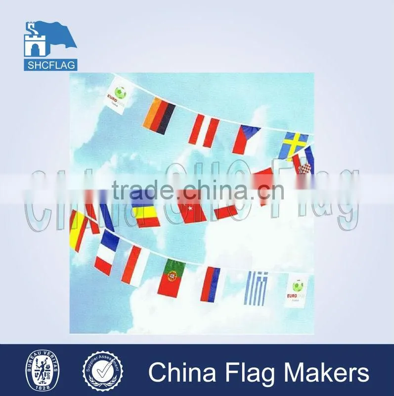 Indoor decoration and advertising paper bunting