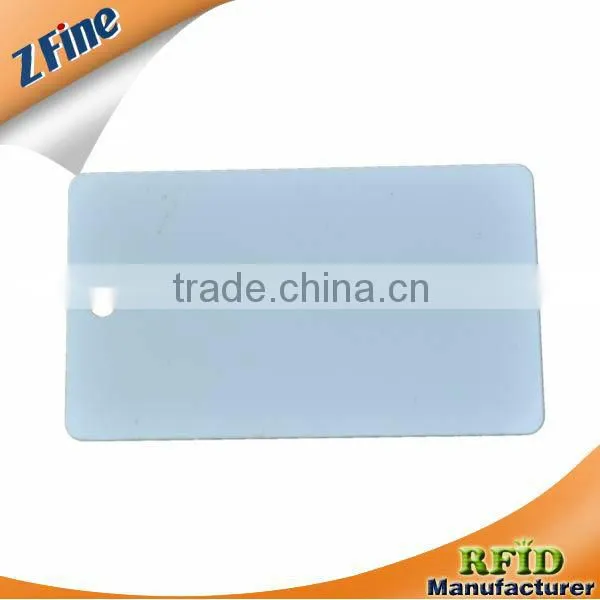 white rfid magnetic stripe card