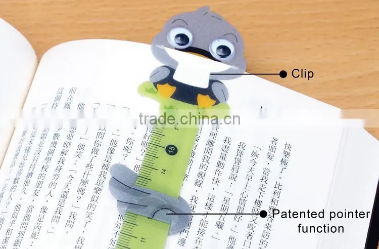 2015 HOT selling, Promotional bookmark, plastic bookmark design for kids