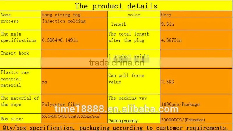 High quality best-selling, environmental protection non-toxic platic string tag gray square