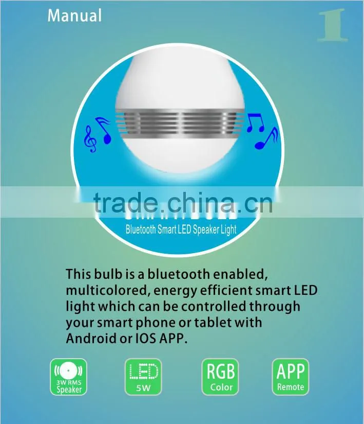 Dj Disco bluetooth Speaker led bulb,Best Portable bluetooth Speaker