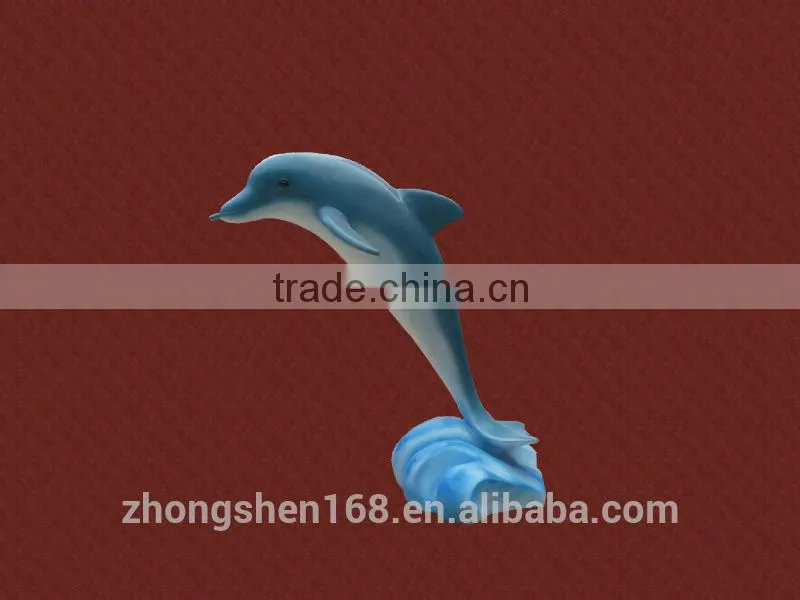 Guangzhou manufacturers custom metal stainless steel/copper dolphin sculpture hotel/square/store/community